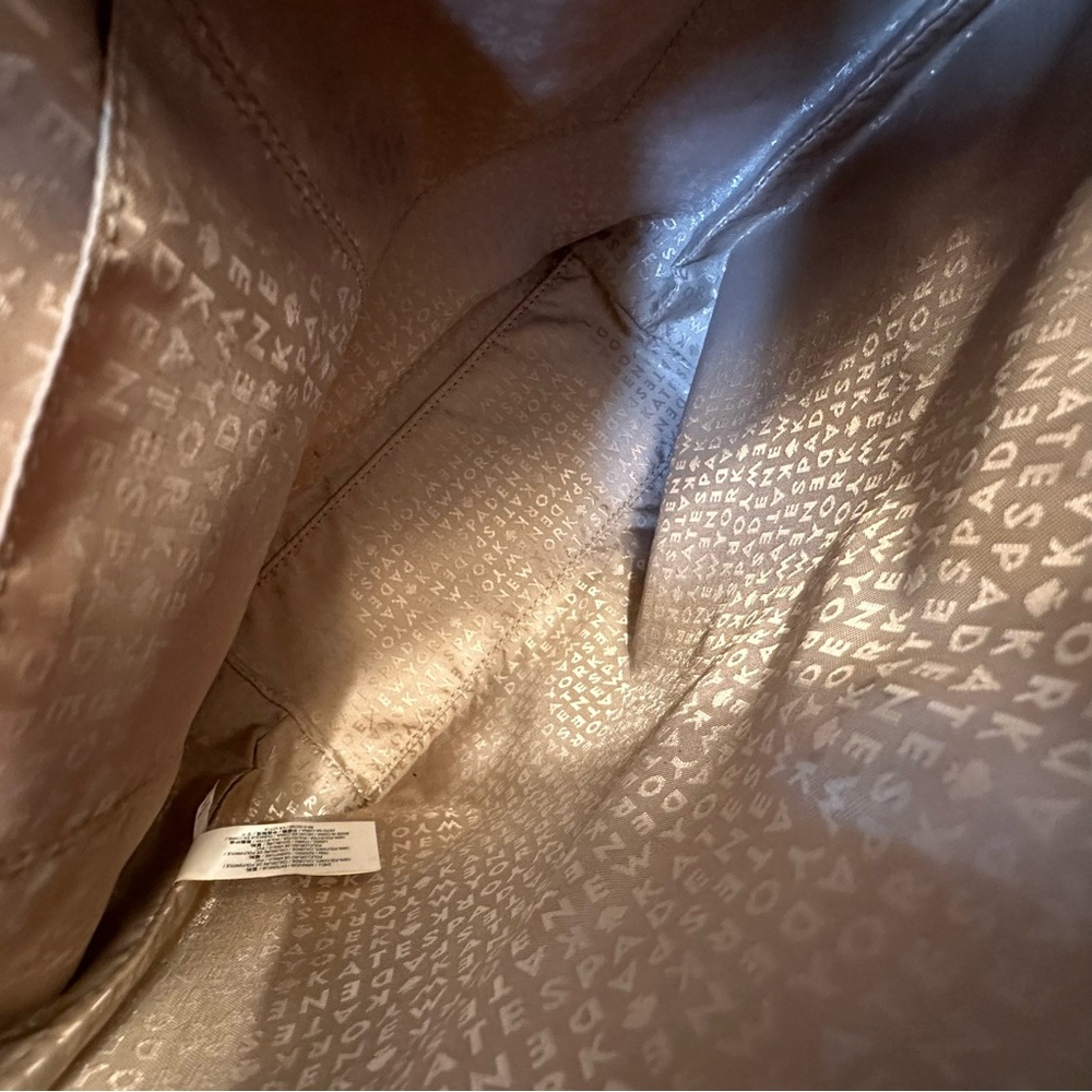 Kate Spade Black Patent Leather Polkadot Tote Bag Bow Detail - Picture 9 of 13